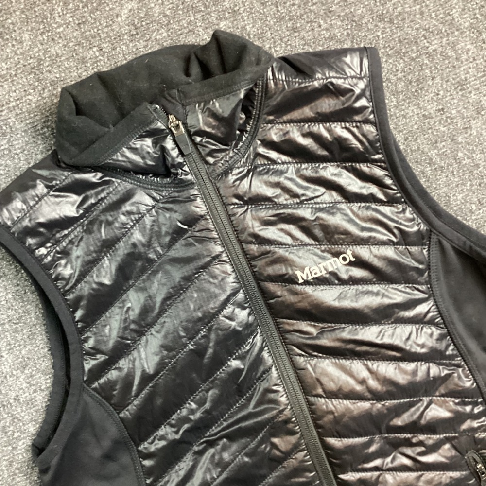 Marmot Womens Black Quilted Hybrid Insulated Softshell Vest Size Sm E93980 243